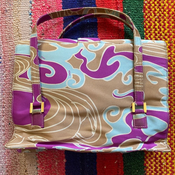 Fendi Bags Fendi Silk Psychedelic Swirl Bag Y2k Poshmark